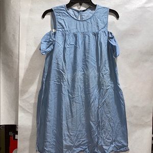 Zara Denim Baby Doll Dress